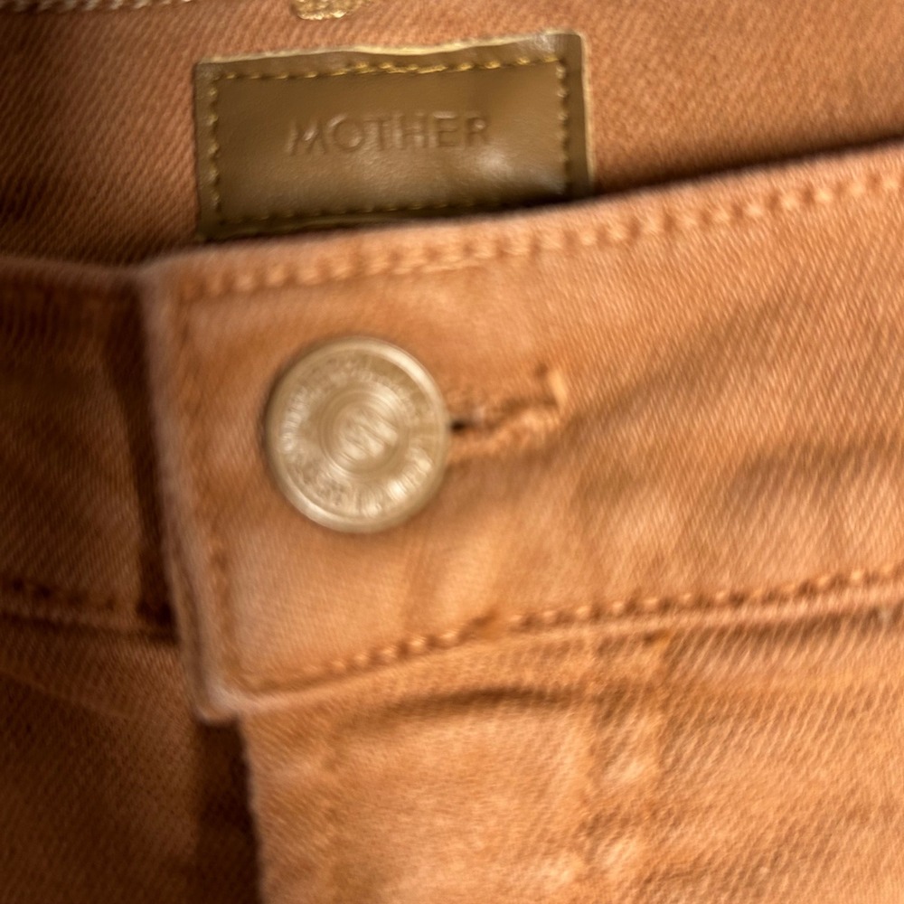 MOTHER The Rambler Cargo Pants Ginger Straight Leg Utility Jeans Size 24 - Picture 5 of 10